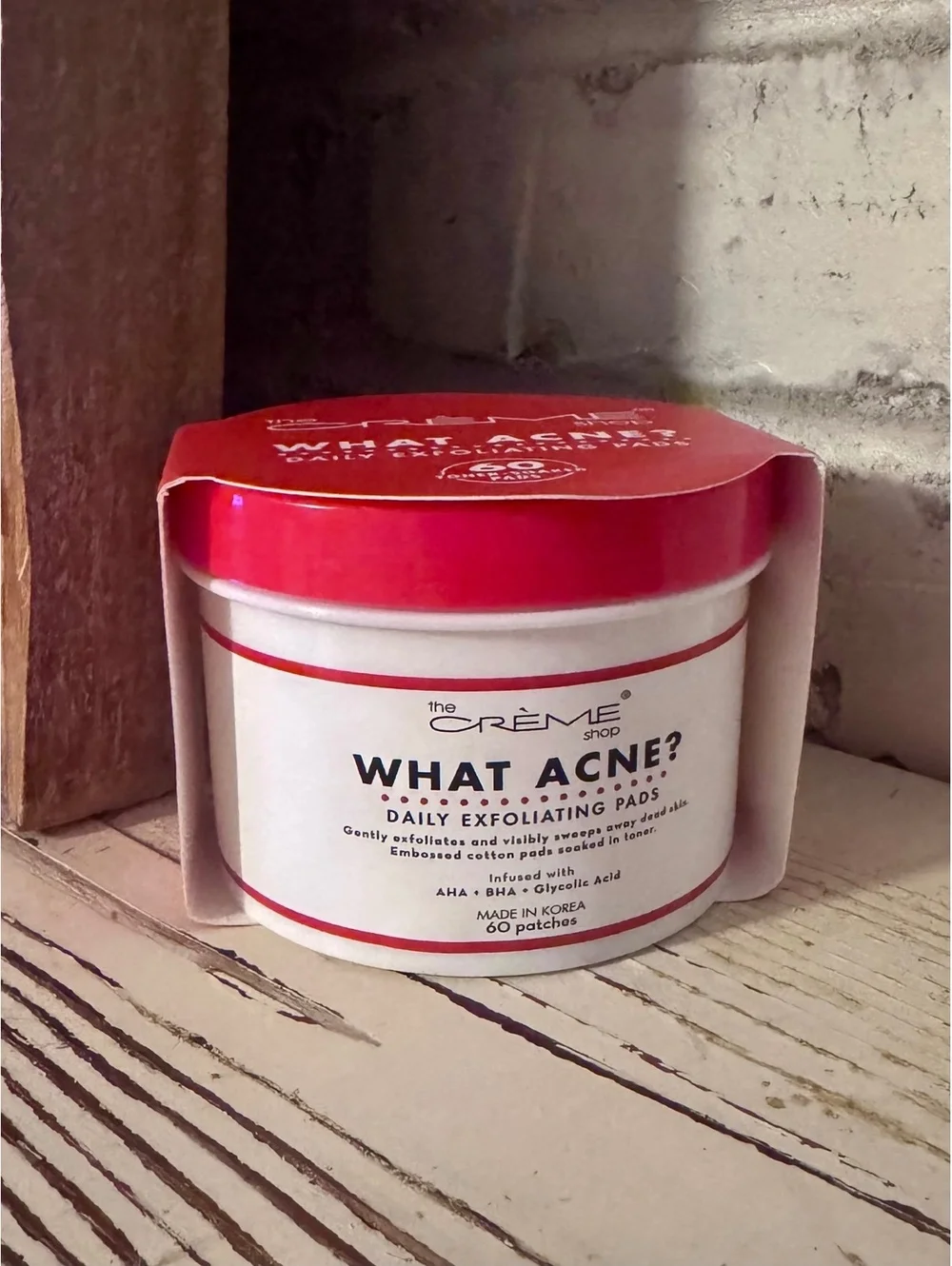 The Crème Shop What Acne? Daily Exfoliating Pads - 60 Pads